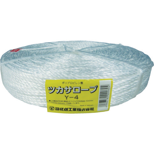 Tsukasa PP fusion-bonded triple-strand rope (Tsukasa rope) Y-4 Y-4 1 roll