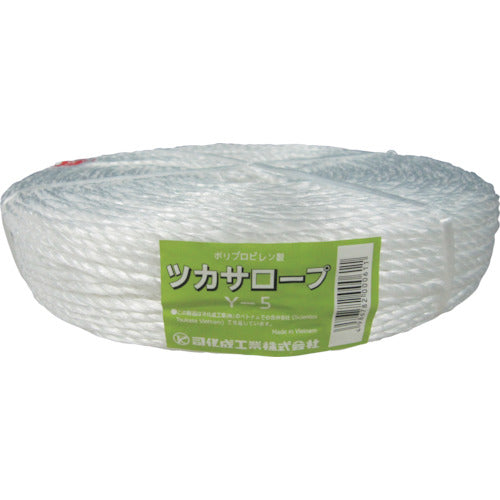 Tsukasa PP fusion-bonded triple-strand rope (Tsukasa rope) Y-5 Y-5 1 roll