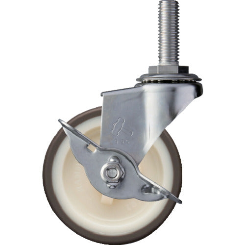 해머 EA 시리즈 올 스테인리스 선회식 우레탄 바퀴 75mm(나일론 휠) 스토퍼 부착 315EA-UR75 1개