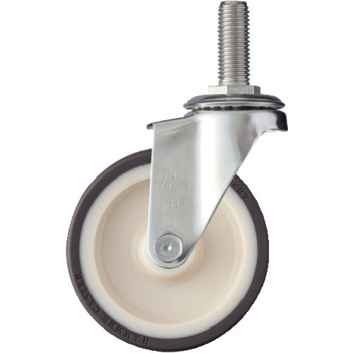 Hammer EA series all stainless steel swivel urethane wheel (roller bearing) 100mm 320EA-UB100 1 piece