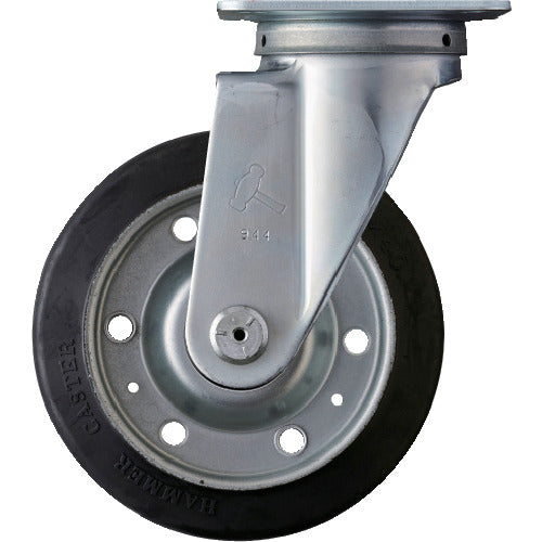 ハンマー　旋回式ゴム車輪（スチールホイール・ローラーベアリング）１５０ｍｍ　420S-RB150　1 個