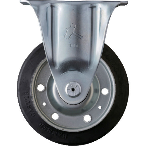 Hammer Fixed Rubber Wheel (Steel Wheel, Roller Bearing) 150mm 420SR-RB150 1 piece