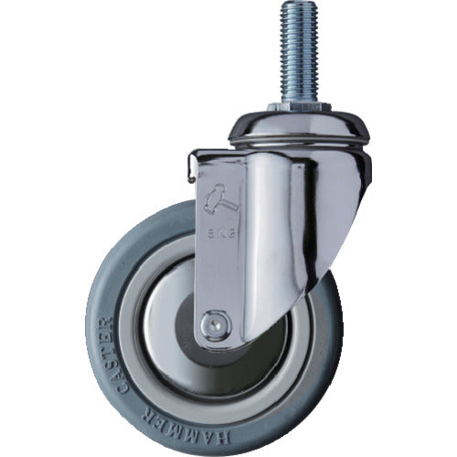 Hammer Screw-in Swivel Rubber Wheel (Nylon Wheel, Ball Bearing) 100mm 920MA-RB100 1 pc