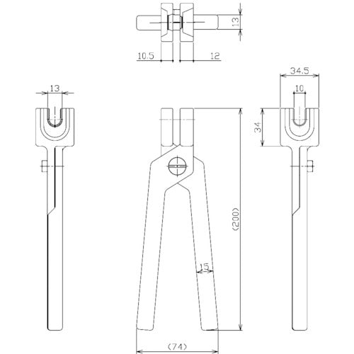 ＮＩＫＫＩ　クーラントシステム１／４　組み立て工具　26171　1 個