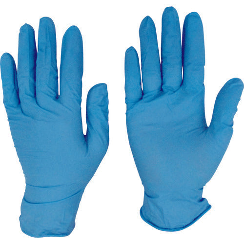 Teijin Nitrile Gloves Powder-Free Blue L (100 pieces) NBR-PF10BL 1 box