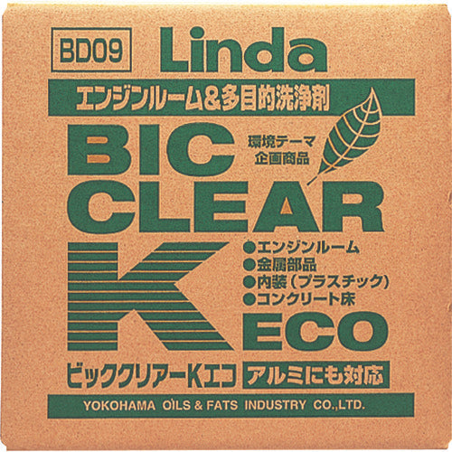 Ｌｉｎｄａ　ビッククリアーＫ・ＥＣＯ　２０ｋｇ／ＢＩＢ　BD09　1 個