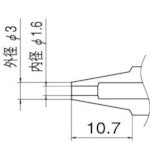 白光　ノズル　１．６ｍｍ　N1-16　1 本