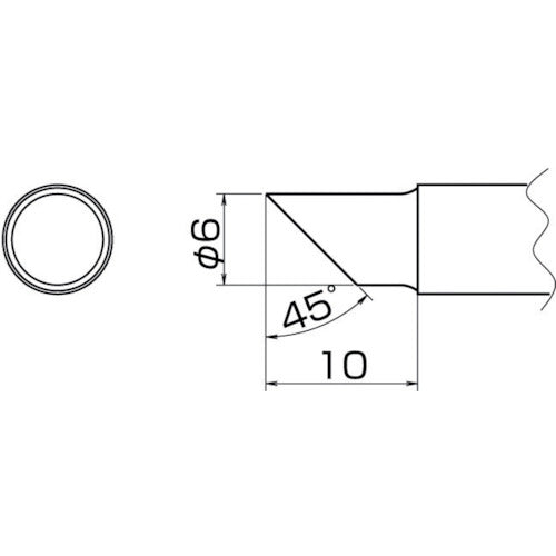 白光　こて先　６Ｃ型　T20-C6　1 本
