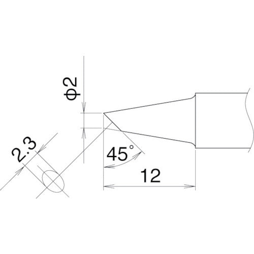 白光　こて先　２ＢＣ型　T22-BC2　1 本