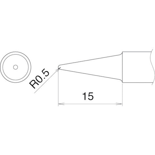 白光　こて先　２ＢＬ型　T22-BL2　1 本