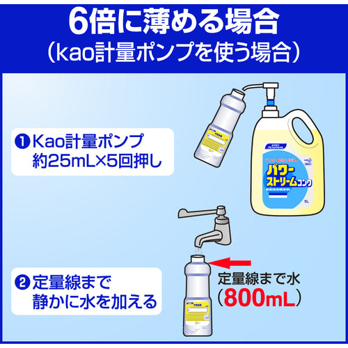 Ｋａｏ　食器洗剤　業務用パワーストリームコンク　５Ｌ　503718　1 個