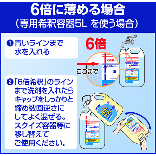 Ｋａｏ　食器洗剤　業務用パワーストリームコンク　５Ｌ　503718　1 個