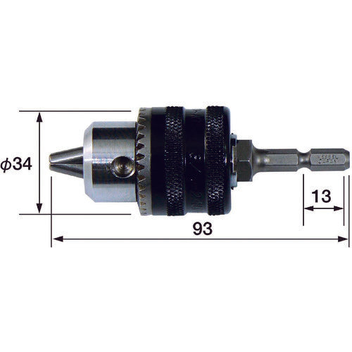 VESSEL Drill Chuck Key Type No. BH-19E (diameter 1.0-10) BH-19E 1 pc