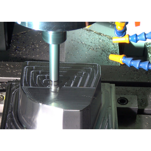 Dijet All-Carbide Shank Arbor for Modular Heads, Gankoichitetsu Straight Arbor Type, M6, φ10, Total Length 122mm, MSN-M6-122S-S10C, 1 Piece