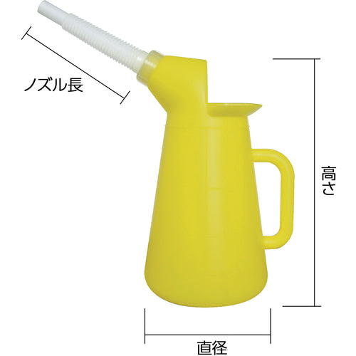 ＴＲＵＳＣＯ　【在庫限りで廃番】カラフルジョッキ　２リットル　黄　TOJ-2Y　1 個