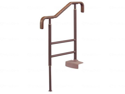 アロン化成上がりかまち用手すりSM-650 ﾌﾞﾗｳﾝ L