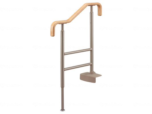 アロン化成上がりかまち用手すりSM-650 ﾗｲﾄﾌﾞﾗｳﾝ L