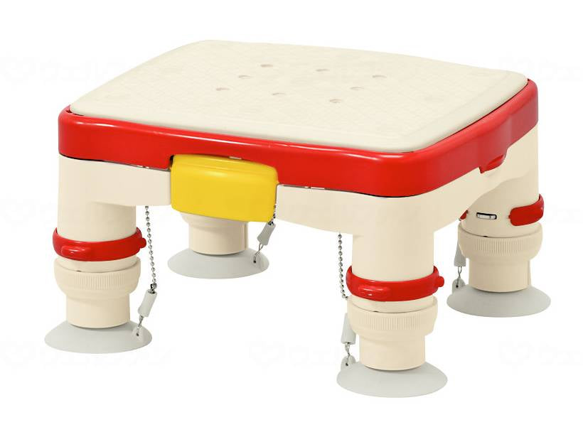 Aronkasei Height Adjustable Bathtub Stand R (Mini Anti-Slip Sheet) Red