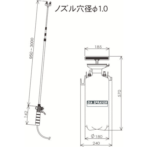 ＦＵＲＵＰＬＡ　ダイヤスプレープレッシャー式噴霧器７Ｌ　7760　1 台