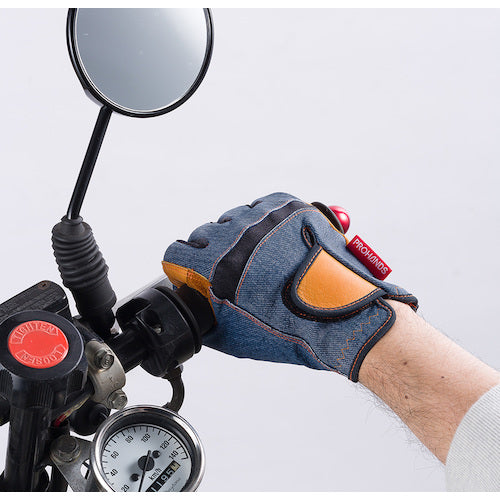 후지 장갑 소 가죽 장갑 데니미스트 DM-03 M 7540 1 쌍