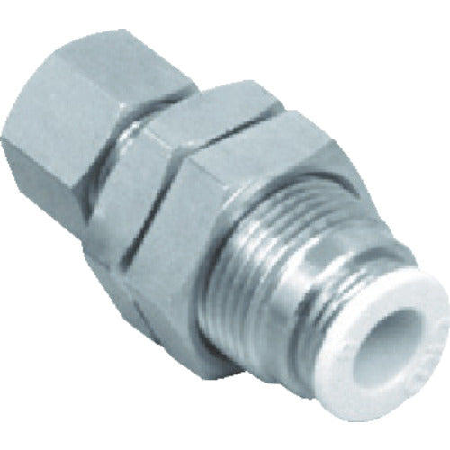 ＣＫＤ　チューブ継手　ニュージョイント　対締付ジョイント用　バルクヘッド　適合チューブ外径１２ｍｍ　GWM12-0-X　1 個