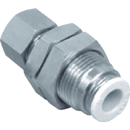 ＣＫＤ　チューブ継手　ニュージョイント　対締付ジョイント用　バルクヘッド　適合チューブ外径４ｍｍ　GWM4-0-X　1 個