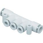 ＣＫＤ　チューブ継手　ニュージョイント　マニホールド　（シングル）　適合チューブ外径４ｍｍ／８ｍｍ　GWMF48-0　1 個