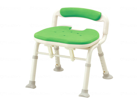 アロン化成ｺﾝﾊﾟｸﾄ折りたたみｼｬﾜｰﾍﾞﾝﾁIC 骨盤ｻﾎﾟｰﾄﾀｲﾌﾟ ｸﾞﾘｰﾝ