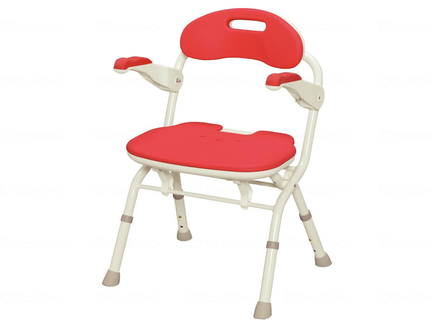 アロン化成折りたたみｼｬﾜｰﾍﾞﾝﾁ ＦＳ ﾚｯﾄﾞ