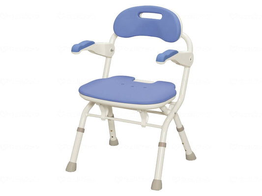 Aronkasei Folding Shower Bench FS Fit Blue