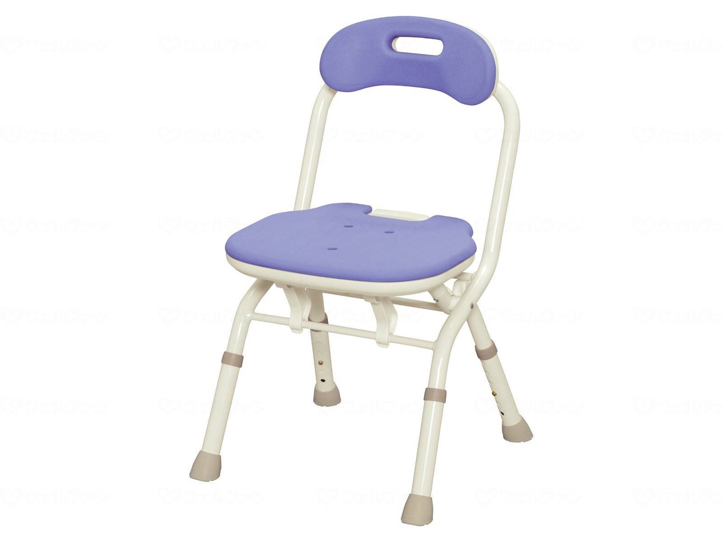 アロン化成折りたたみｼｬﾜｰﾍﾞﾝﾁ ＦＣ（背付きﾀｲﾌﾟ） ﾌﾞﾙｰ