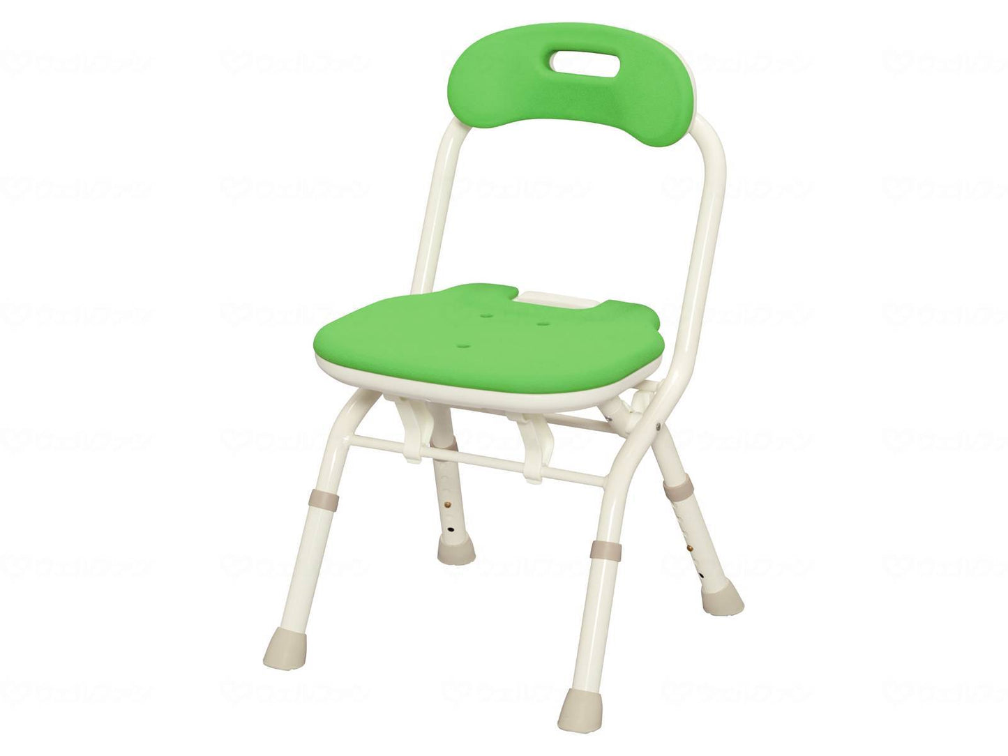 Aronkasei Folding Shower Bench FC (with backrest) Green