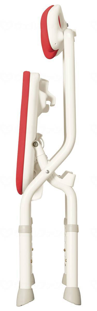 Aronkasei Folding Shower Bench FC (with backrest) Red