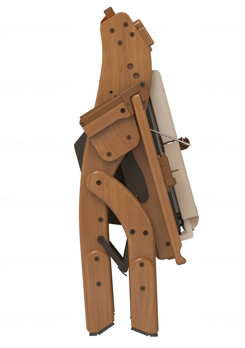 Aronkasei folding furniture-style toilet with casters, soft