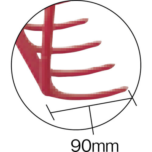 TRUSCO 아메리칸 레이크 파이프 무늬 14개 발톱 TARP14 1개