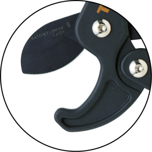 TRUSCO 【매진 폐번】 깎기 가위 (래칫 기능 포함) T-410R 1 쵸