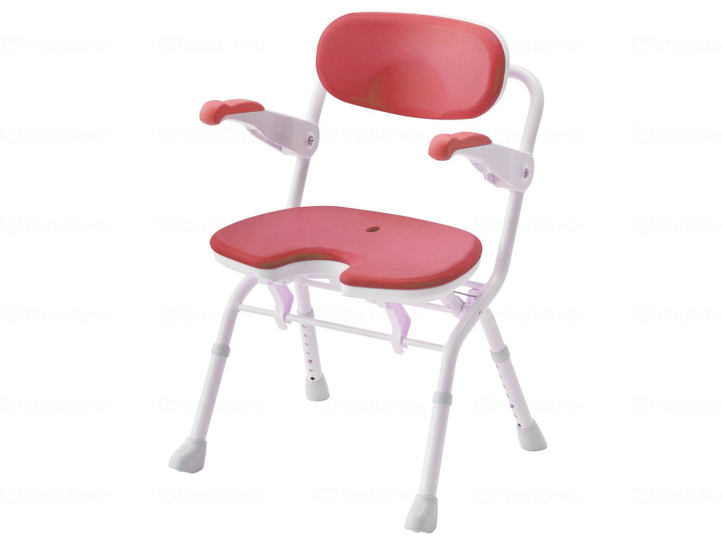 アロン化成楽らく開閉ｼｬﾜｰﾍﾞﾝﾁ　U ﾚｯﾄﾞ