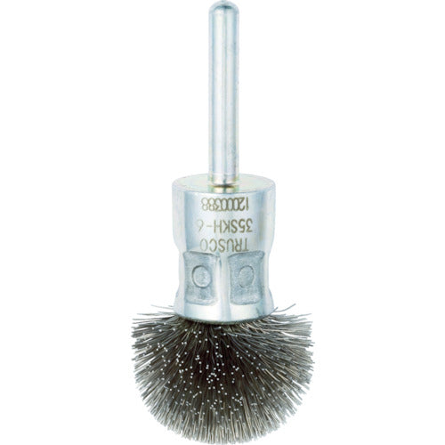 TRUSCO Umbrella-shaped stainless steel brush, semicircular type, Φ35, 35SKH-6, 1 piece