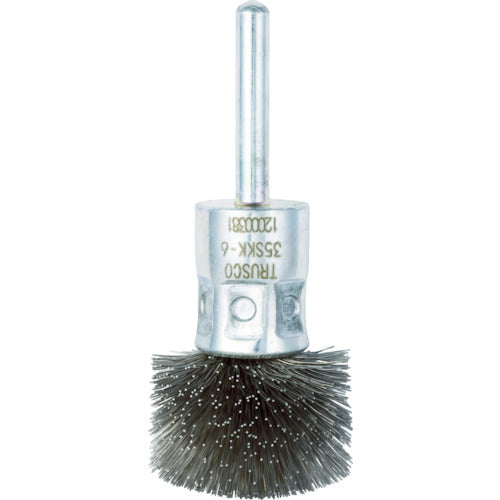TRUSCO Umbrella-shaped Stainless Steel Brush, Square, Φ35, 35SKK-6, 1 pc