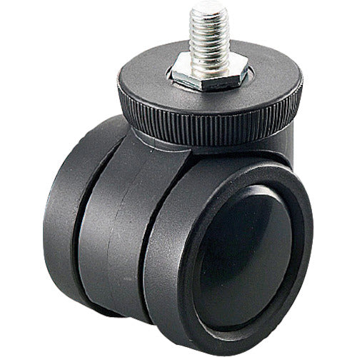 프라파트 리프트 락 캐스터 나일론 자동차 φ50 M8 블랙 높이 조정 가능 K100-50-B8 1개