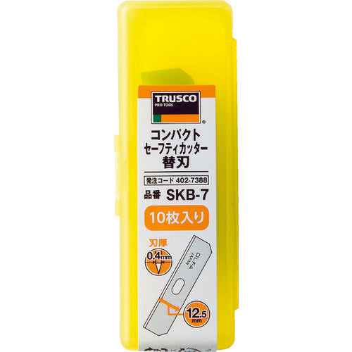 TRUSCO Compact Safety Cutter Replacement Blades 10 Pieces SKB-7 1 Box