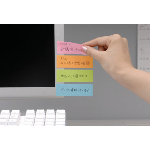 ３Ｍ　ポスト・イット　強粘着ふせん　７５Ｘ２５ｍｍ　混色　500-5SSAN　1 PK