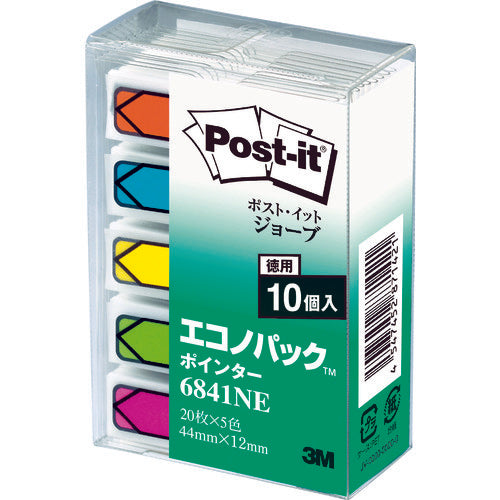 3M Post-it JOVE 44X12mm 100 sheets x 10 5 colors mixed 6841NE 1 box