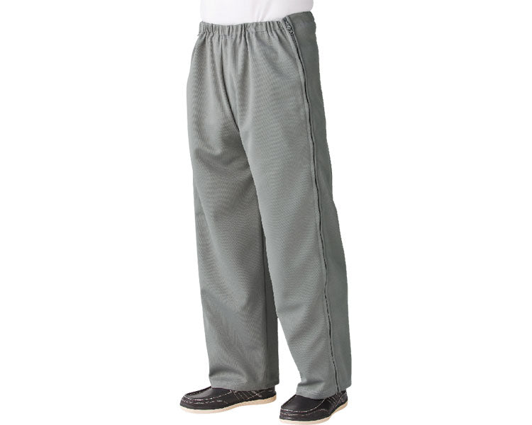 Men's side-opening jersey pants / 39828-03 LL Gray 1