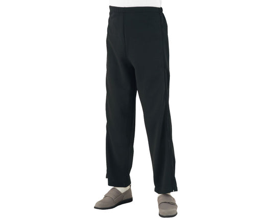 Men's side-open jersey pants / 39828-11 M Black 1