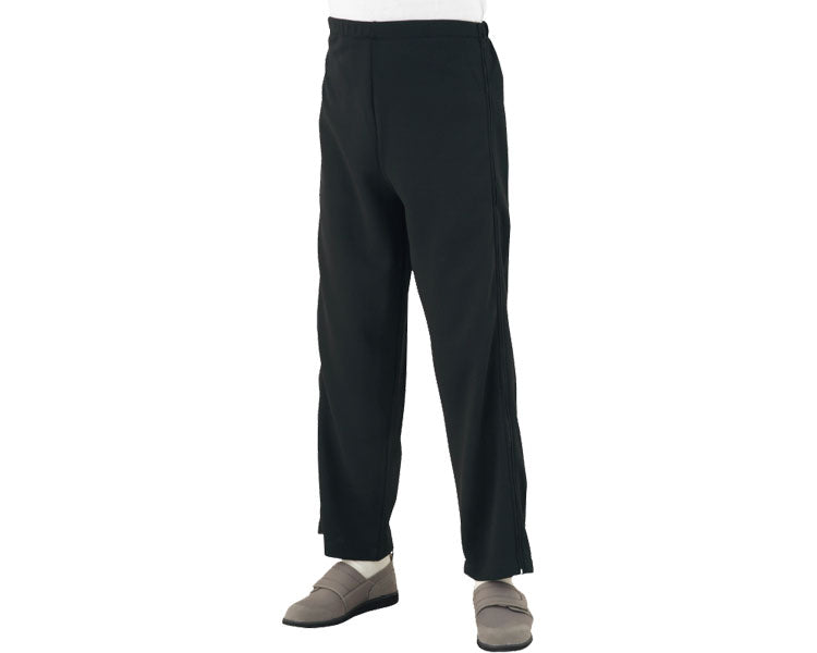 Men's side-open jersey pants / 39828-12 L Black 1