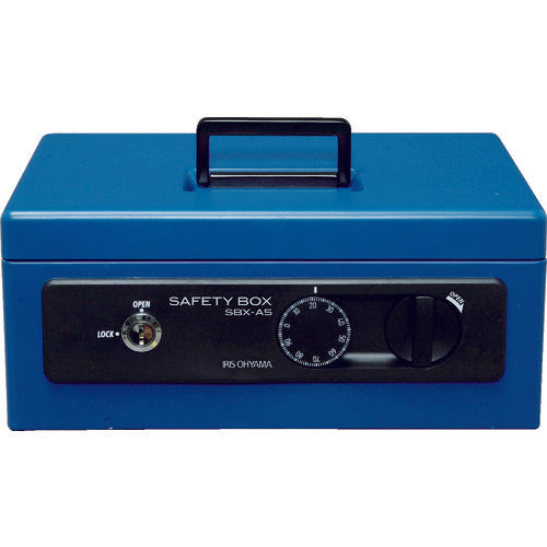 ＩＲＩＳ　５５８２２９　手提げ金庫　ＳＢＸ−Ａ５　ブルー　SBX-A5-BL　1 台
