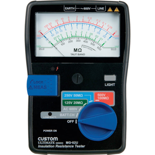 ＣＵＳＴＯＭ　アナログ絶縁抵抗計　MG-02U　1 台
