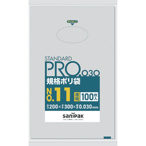 사니팩 스탠다드 폴리 봉투 11호(0.03mm) L-11 1봉