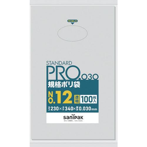 사니팩 스탠다드 폴리 봉투 12호(0.03mm) L-12 1봉